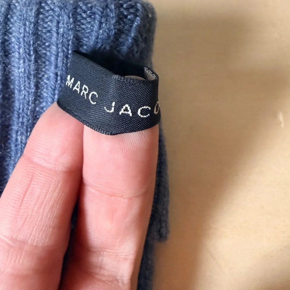 Marc Jacobs Blue cashmere fingerless Gloves